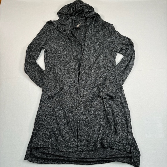 Athleta Sweaters - Athleta Harmony Wrap Hooded Cardigan Womens Size Large Duster Charcoal Heather